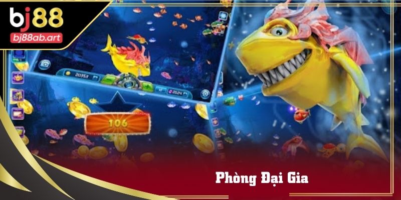 Hệ thống phòng chơi trong game Bắn Cá H5