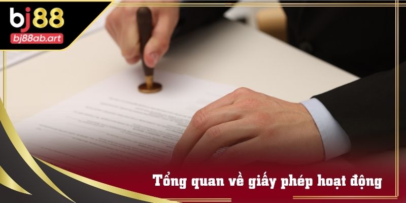 Giao diện giới thiệu thông tin pháp lý và chứng nhận hoạt động